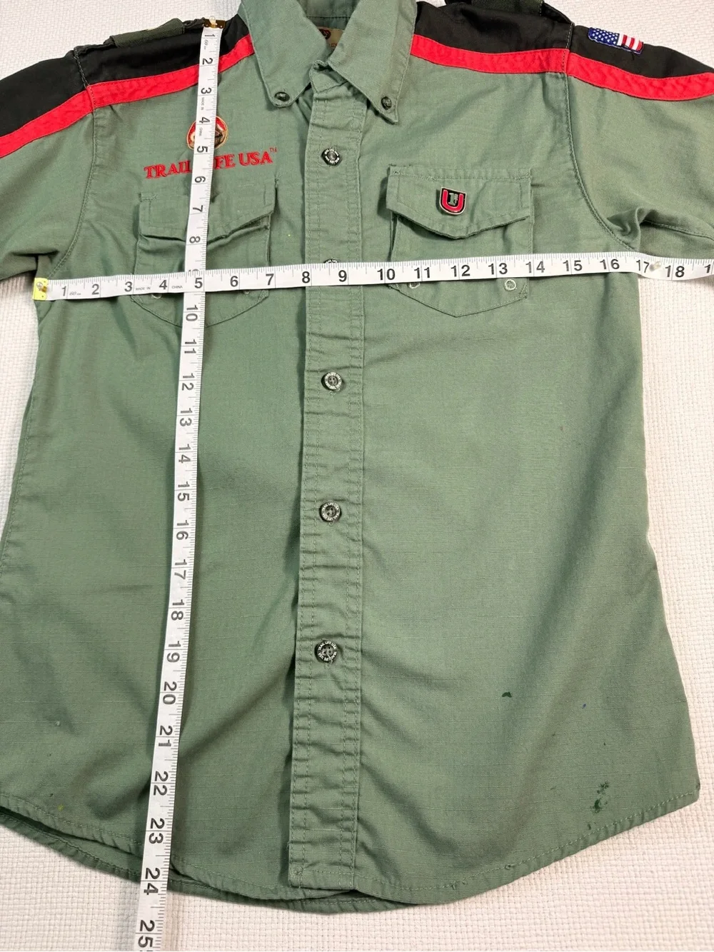 Trail Life USA Olive Green Short-Sleeve Button-Down Shirt